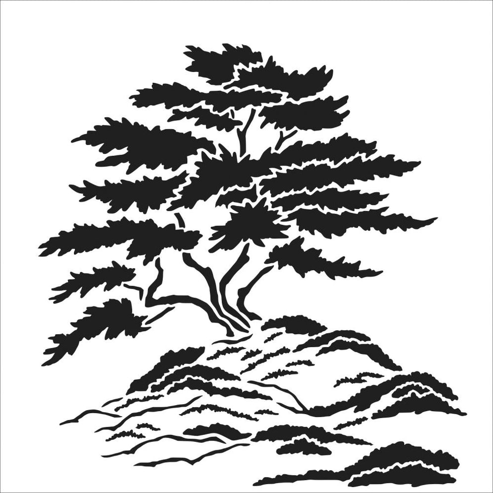 Crafter's Workshop 6x6 Template - Cypress Tree — Papermaze