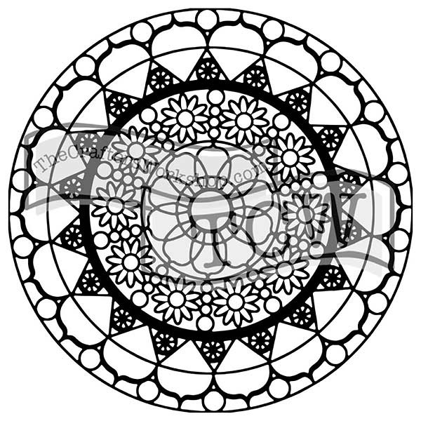 Crafter's Workshop 6x6 Template - Daisy Chain