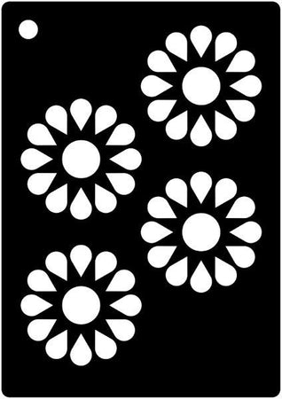 Creative Expressions Mini Stencil - Daisy Wheels