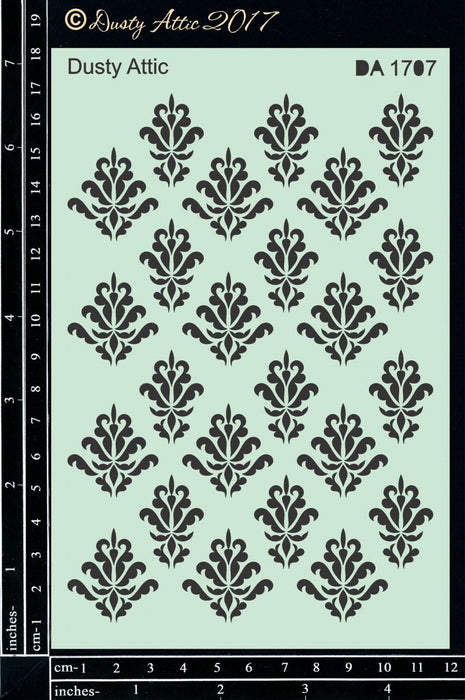 Dusty Attic Stencil - Damask #2