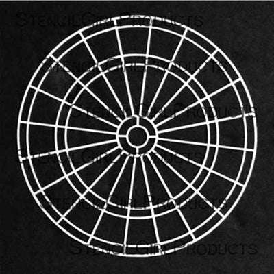 StencilGirl 6x6 Stencil - Dart Board