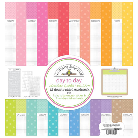 Doodlebug Design Day To Day - Rainbow Assortment Collection Pack