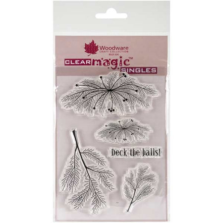 Woodware Clear Magic Singles Stamps - Deck The Halls