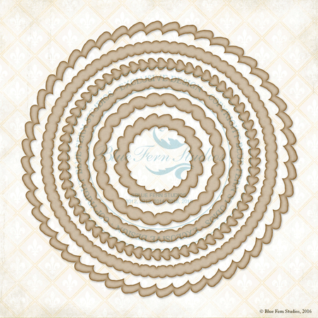 Blue Fern Studios Chipboard - Decorative Rings