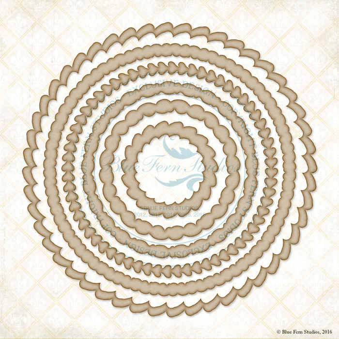 Blue Fern Studios Chipboard - Decorative Rings