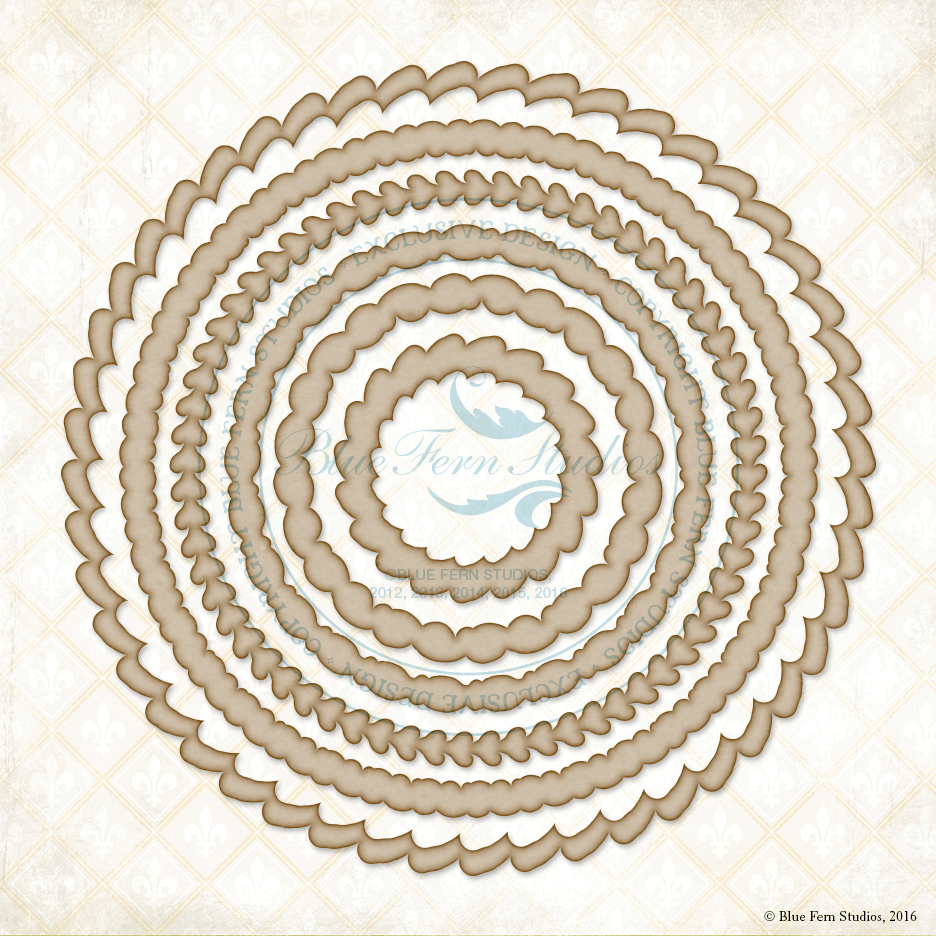 Blue Fern Studios Chipboard - Decorative Rings