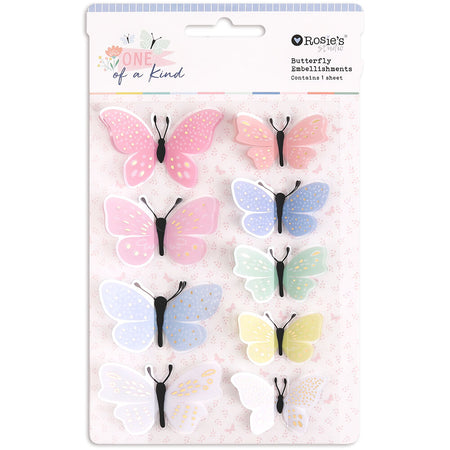 Rosie's Studio One Of A Kind - Butterfly Embellishments
