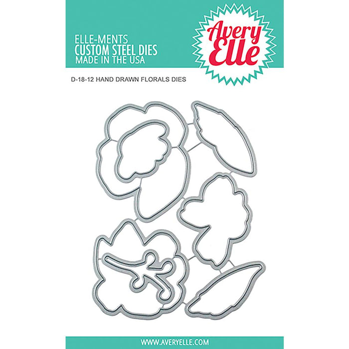 Avery Elle Elle-ments Die - Hand Drawn Florals