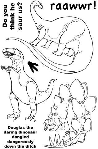 Woodware Clear Magic Singles Stamps - Dinosaurs