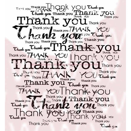 Woodware Clear Magic Singles Stamps - Distress Thank You Background