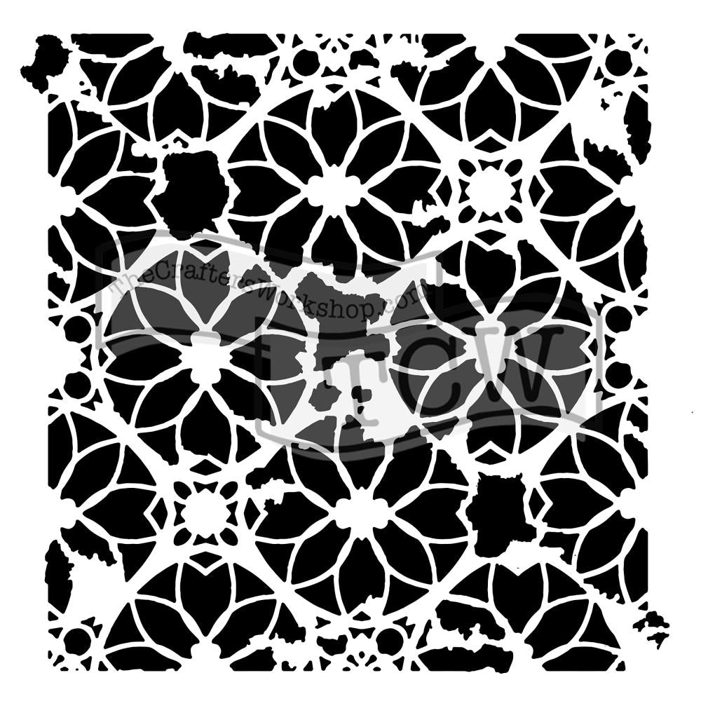 Crafter's Workshop 6x6 Template - Distressed Lace