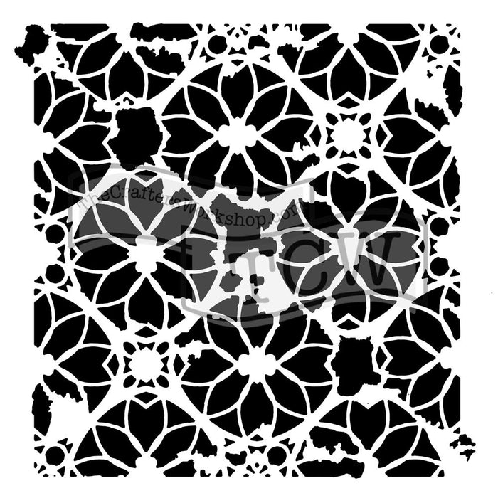 Crafter's Workshop 6x6 Template - Distressed Lace