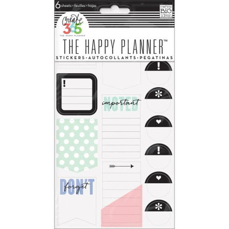 Me & My Big Ideas Happy Planner - Don't Forget Stickers