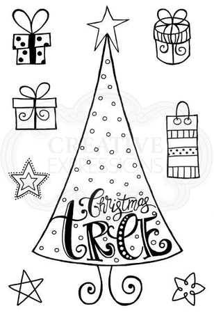 Woodware Clear Magic Singles Stamps - Dotty Tree