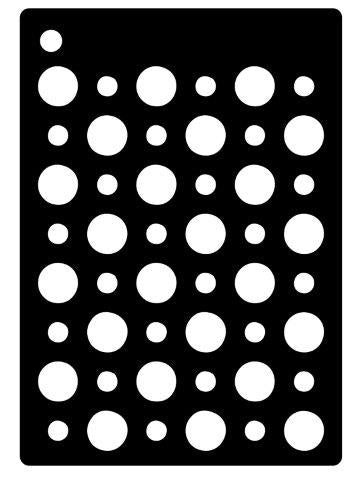 Creative Expressions Mini Stencil - Double Dots
