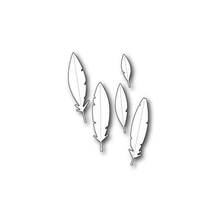 Poppystamps Die - Drifting Feathers