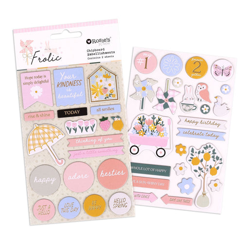 Rosie's Studio Frolic - Chipboard Embellishments