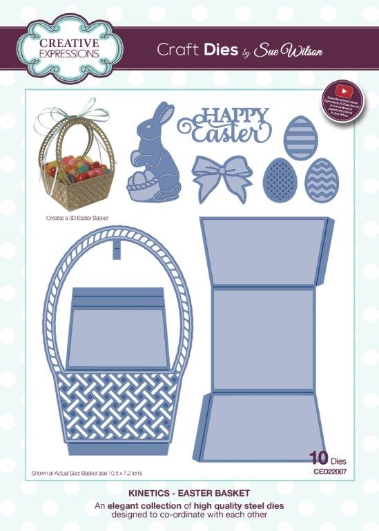 Creative Expressions Craft Die by Sue Wilson - Kinestics Easter Basket