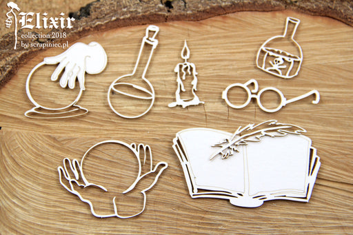 Scrapiniec Chipboard - 4956 Elixir Mag's Atributes