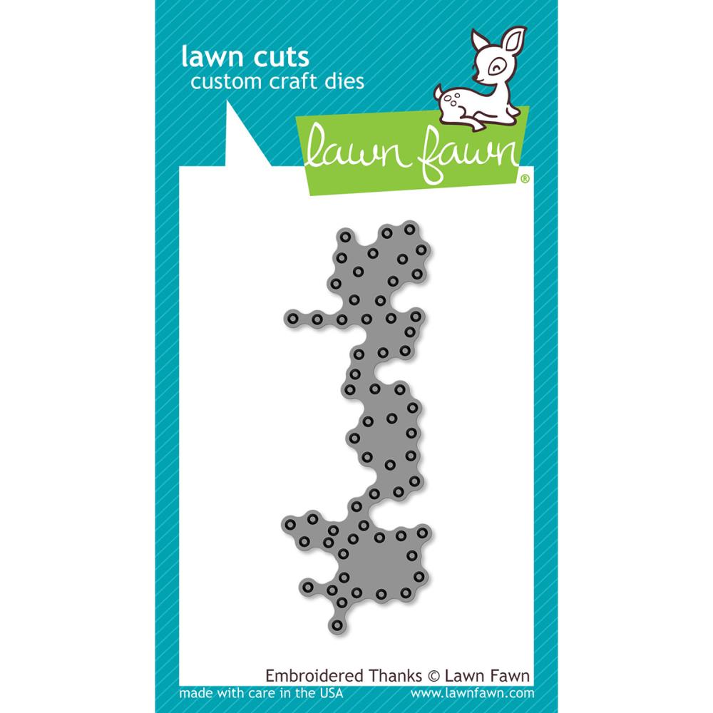 Lawn Fawn Craft Die - Embroidered Thanks