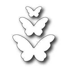Poppystamps Die - Emelia Butterfly Trio