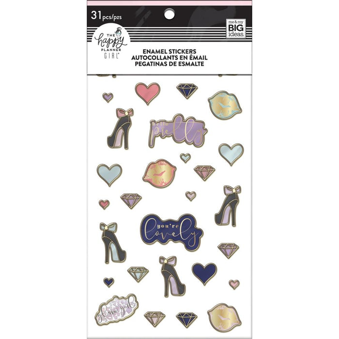 Me & My Big Ideas Happy Planner - Glam Girl Enamel Stickers