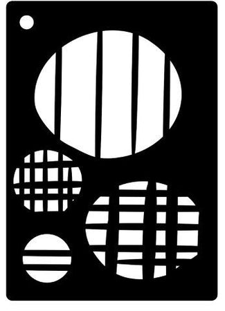 Creative Expressions Mini Stencil - Etched Ovals