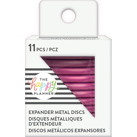 Me & My Big Ideas Happy Planner - Big Metal Expander Discs Hot Pink