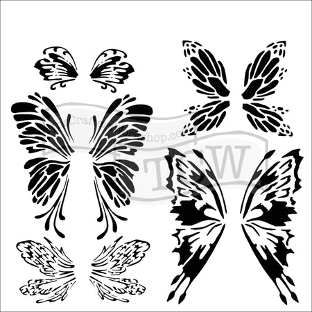 Crafter's Workshop 6x6 Template - Fairywings