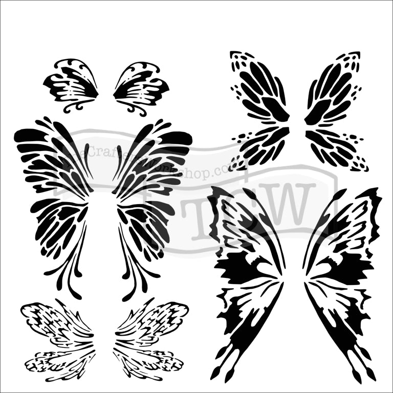 Crafter's Workshop 6x6 Template - Fairywings