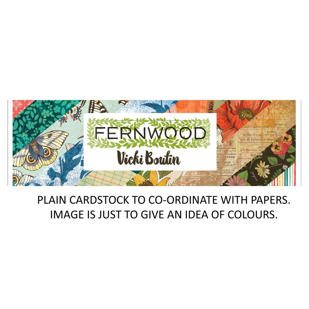 American Crafts Vicki Boutin Fernwood - Bazzill Plain Matchmaker Pack