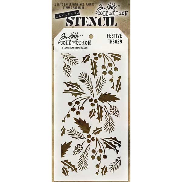 Tim Holtz Layering Stencil - Festive