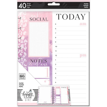 Me & My Big Ideas Happy Planner - Medium Fill Paper Glam Girl Social