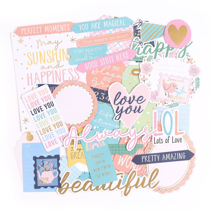 Rosie's Studio Simply Charming - Diecut Ephemera Sentiments