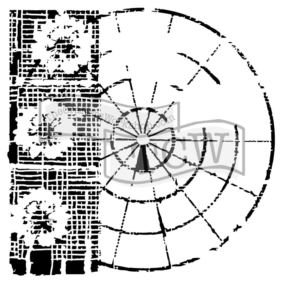 Crafter's Workshop 6x6 Template - Floral Radar