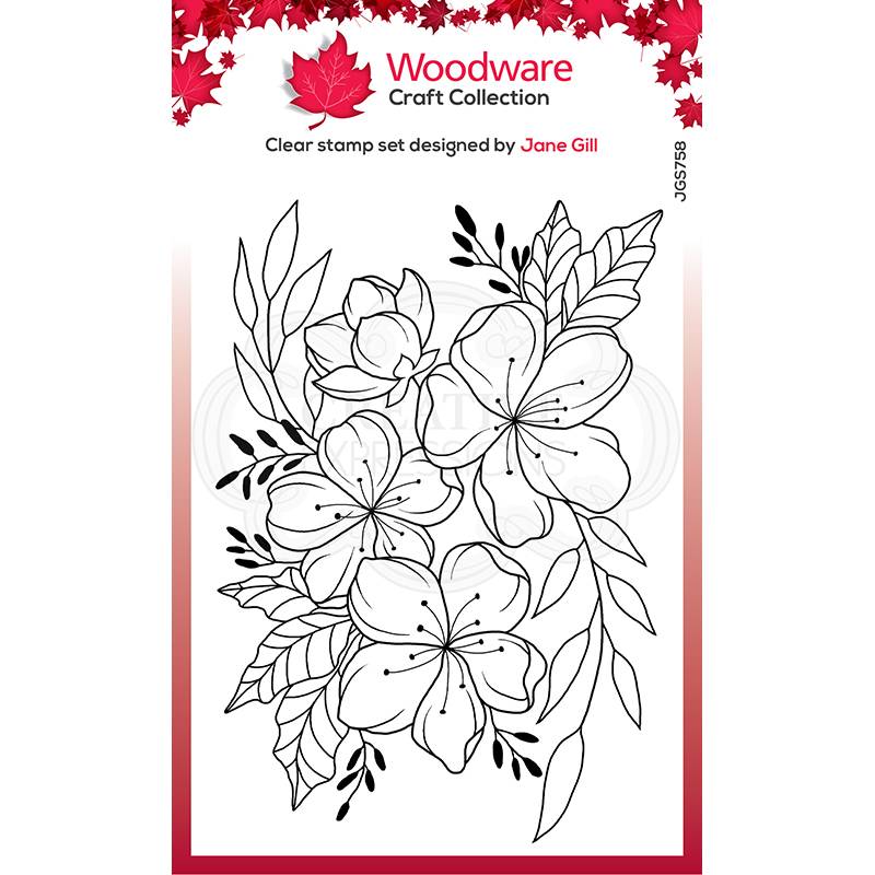 Woodware Clear Magic Singles Stamp - Floral Wonder