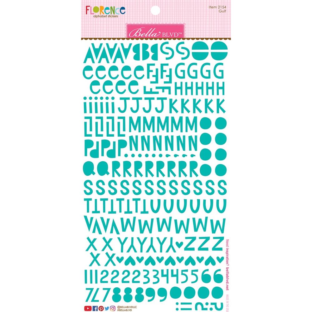 Bella Blvd Florence Alphabet Stickers - Gulf