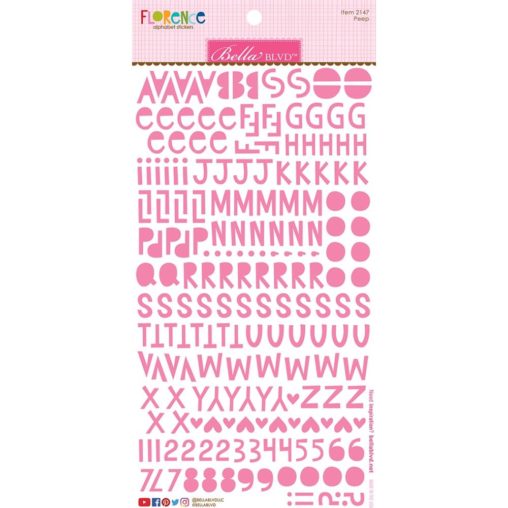 Bella Blvd Florence Alphabet Stickers - Peep