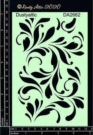 Dusty Attic Stencil - Flourish