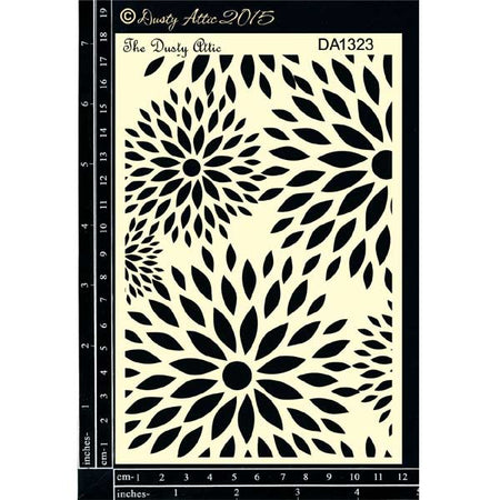 Dusty Attic Stencil - Flower Burst