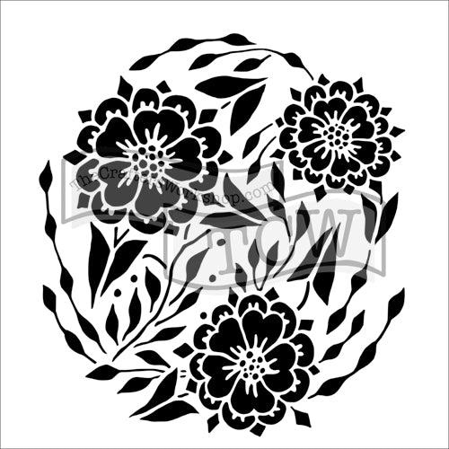 Crafter's Workshop 6x6 Template - Flower Dance