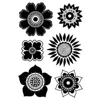 Woodware Clear Magic Singles Stamps - Flower Head Selection