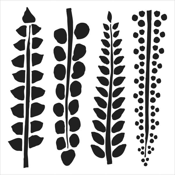 Crafter's Workshop 6x6 Template - Four Ferns