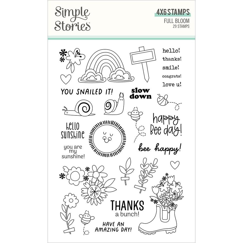 Simple Stories Full Bloom - Clear Stamps