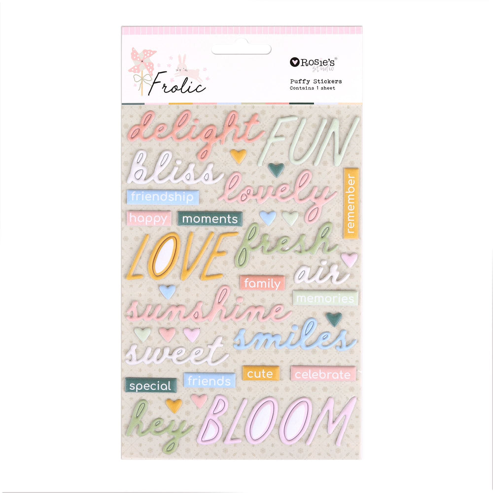 Rosie's Studio Frolic - Puffy Stickers