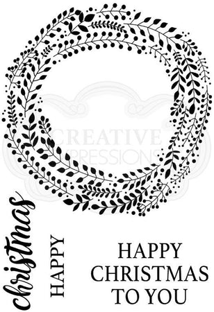 Woodware Clear Magic Singles Stamp - Garland