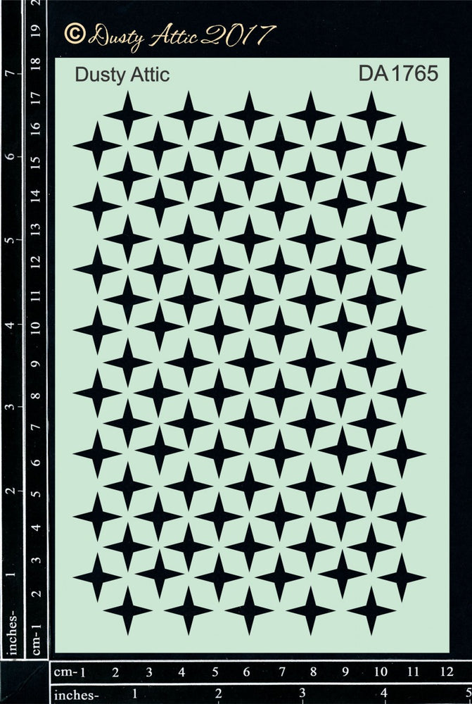 Dusty Attic Stencil - Geo Star