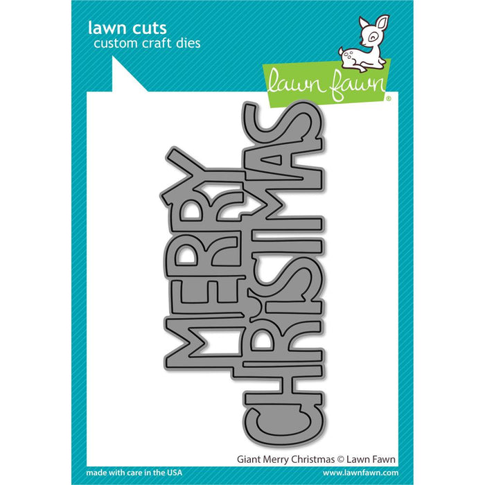 Lawn Fawn Craft Die - Giant Merry Christmas