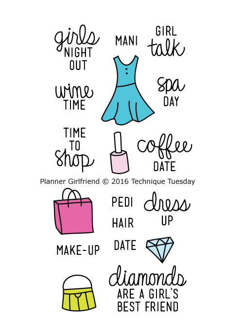 Technique Tuesday - Planner Girls Night Out
