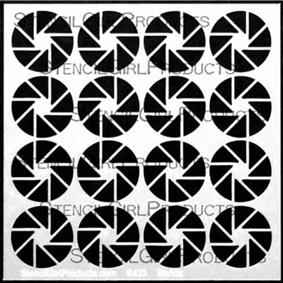 StencilGirl 6x6 Stencil - Gridstones C